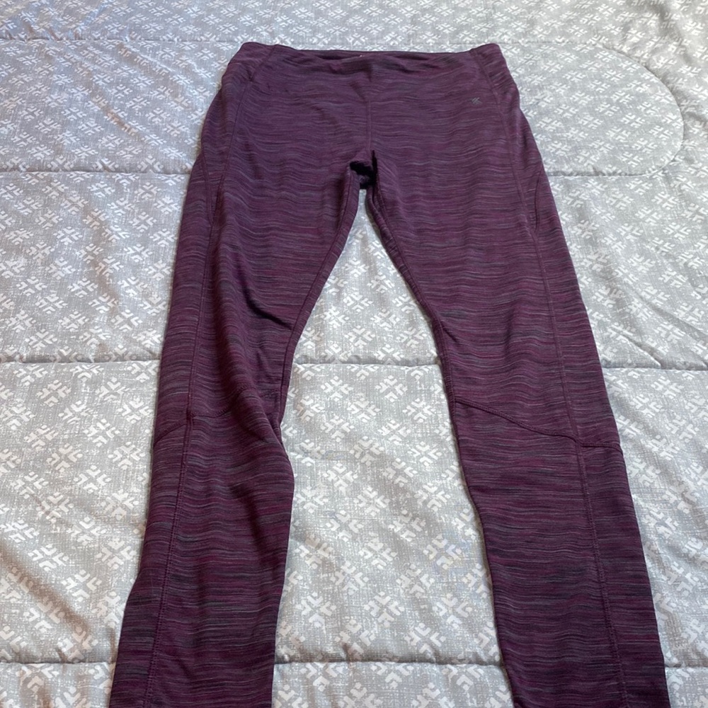 Kyodan workout leggings, purple, size L